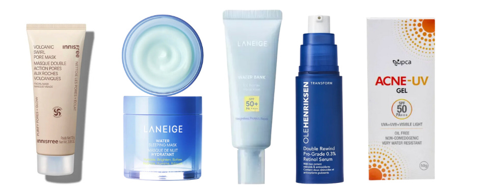 Skincare products I tried as a person with dry and acne prone skin
