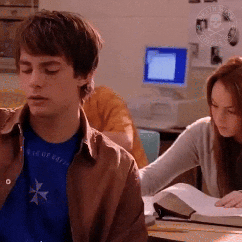 Gif of a clip from meme girls, saying "On October 3rd, he asked me what day it was"