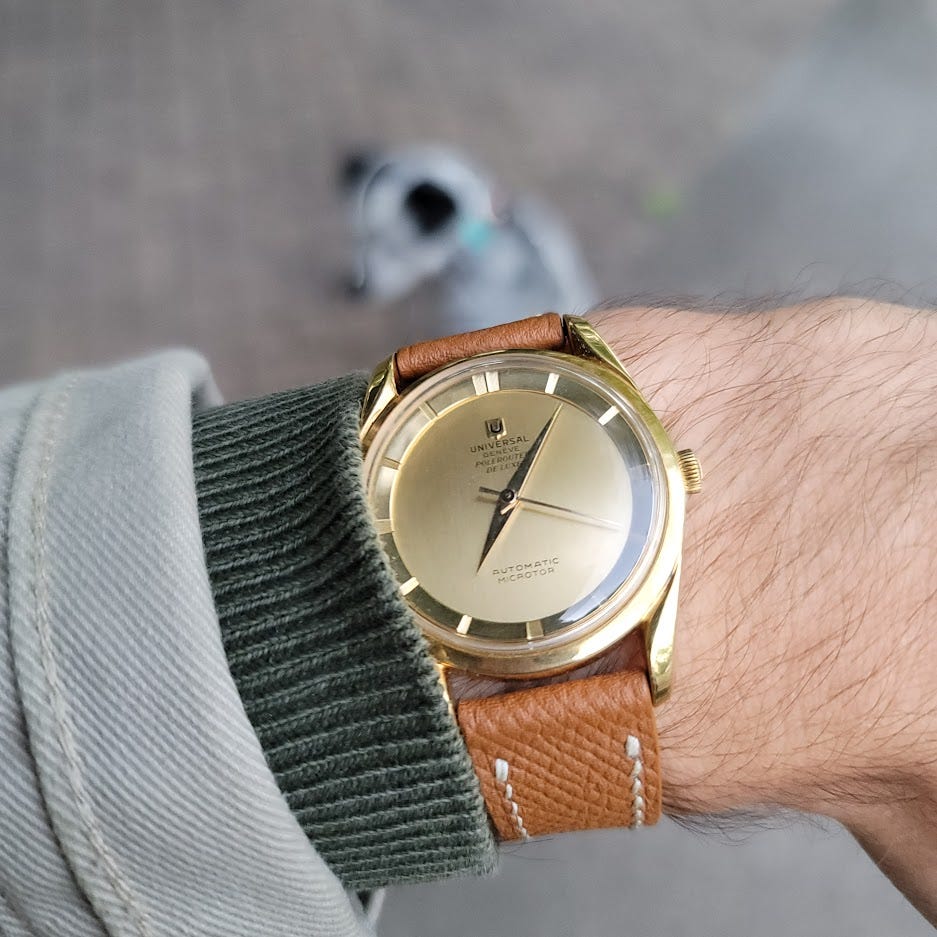 Universal Geneve Polerouter De Luxe ref.10357 1TA