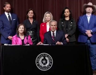 Governor Abbott addressed concerns about "Sharia Law" in Texas during a bill signing and news conference in Collin County (Sept 12, 2025). Governor Abbott addressed concerns about "Sharia Law" in Texas during a bill signing and news conference in Collin County (Sept 12, 2025).