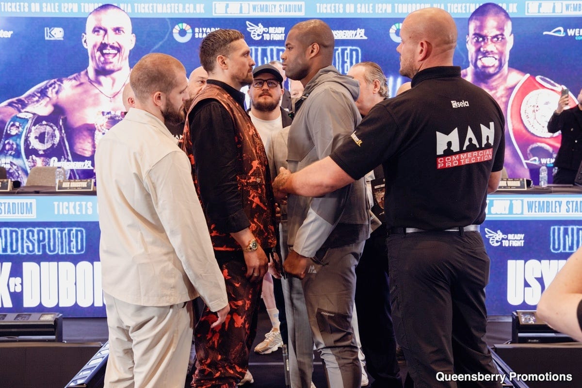 Image: Usyk vs. Dubois II: Daniel’s Cold Stare Can’t Mask the Doubt—Another Beating Incoming