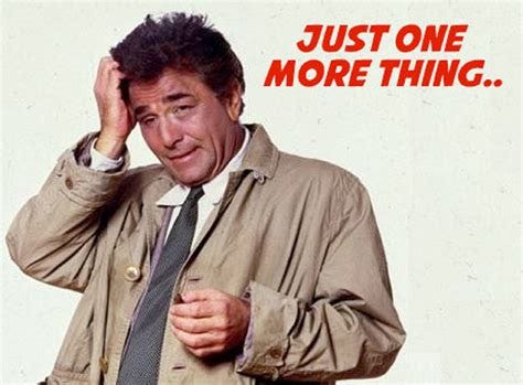 Columbo: Just One More Thing... - Etsy