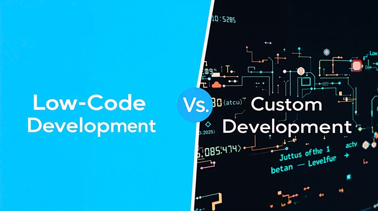 Featured mage of low-code development vs custom development