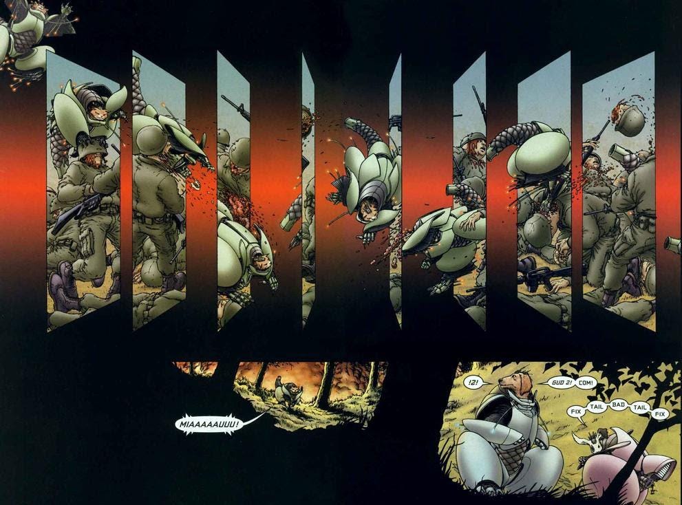 Amazing Splash Page in We3 by Frank Quitely : r/comicbooks