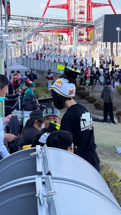 Suzuka F1 Fans. (via The Drive)