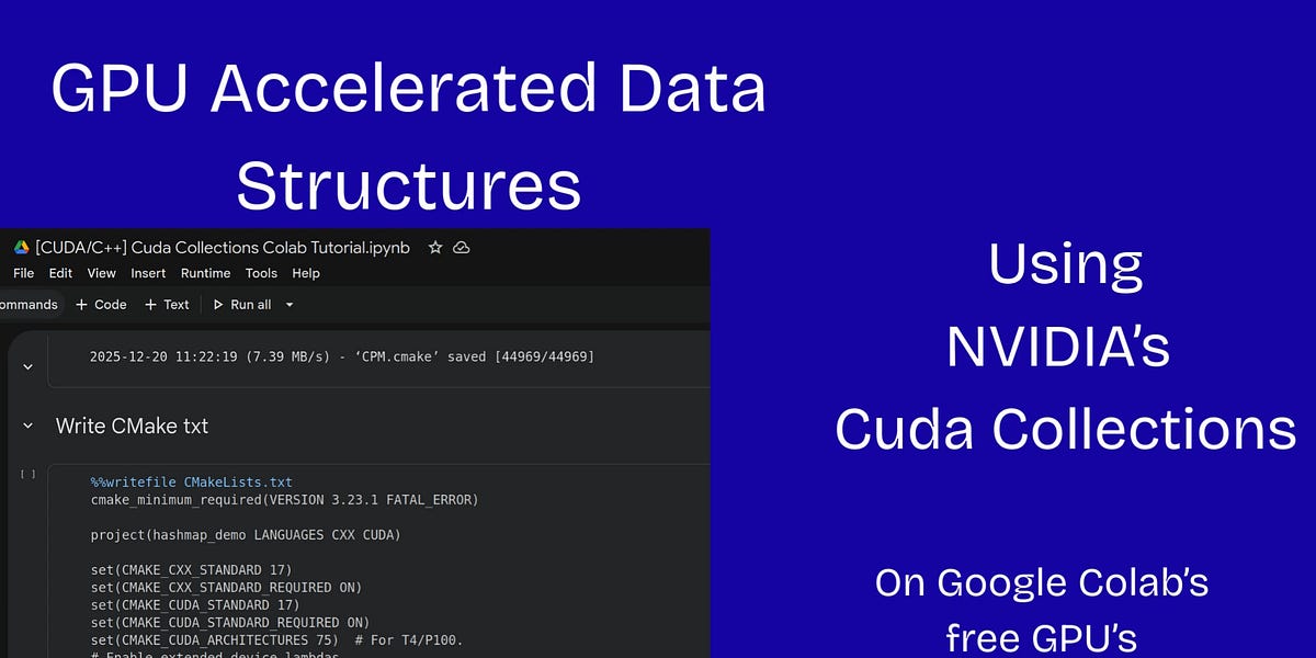 [CUDA] GPU Accelerated Hash Maps on Google Colab
