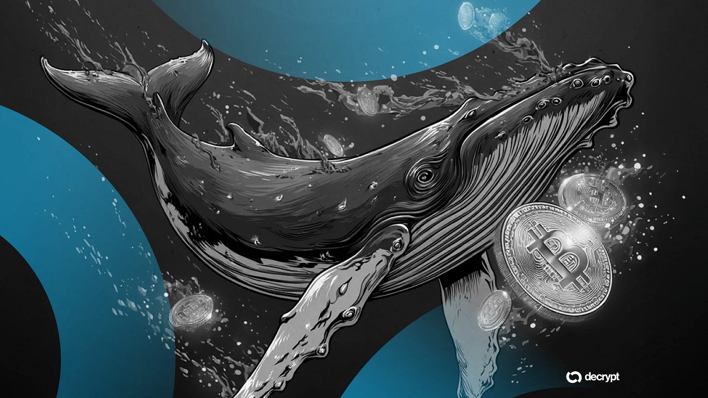 Bitcoin whale. Image: Shutterstock/Decrypt