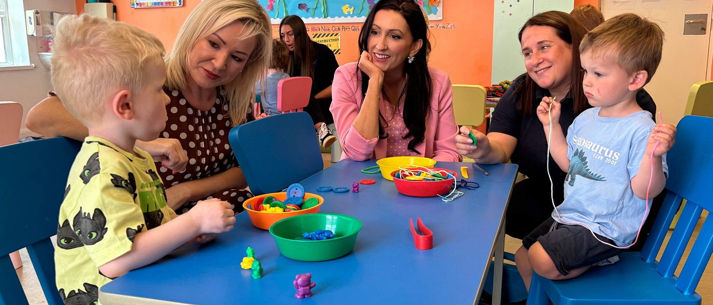 Childcare cash, shorter waiting lists and skills drive at heart of  Programme for Government progress, say Stormont leaders | Belfast Telegraph