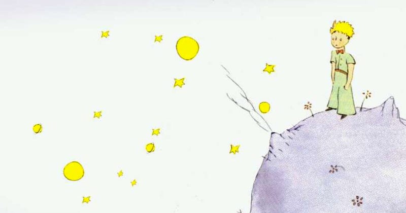 The Little Prince on his little planet.