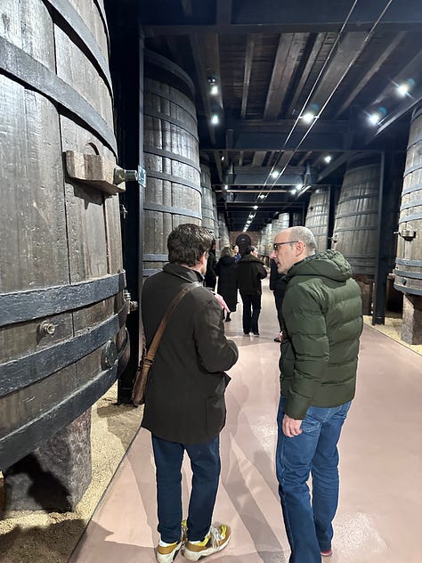 Pictures from our winery tour and tasting, including the The Virgin of Valvanera, the patron saint of La Rioja, looking over the wine.