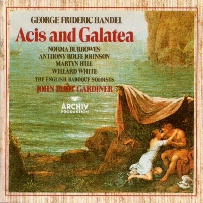 Handel Acis and Galatea JOHN ELIOT GARDINER Archiv 2CD Box 423406-2 MINT PDO