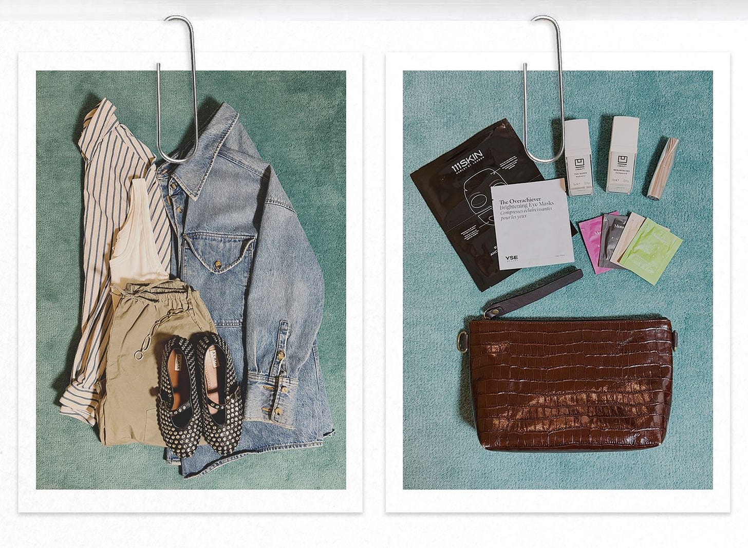 Image may contain Accessories Bag Handbag Purse Clothing Pants and Jeans