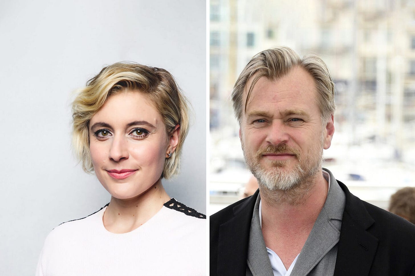 greta gerwig and christopher nolan barbenheimer barbie oppenheimer
