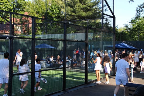 Grand opening of the padel court at West Side Tennis Club