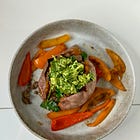 Stuffed sweet potato taco boats with guacamole 