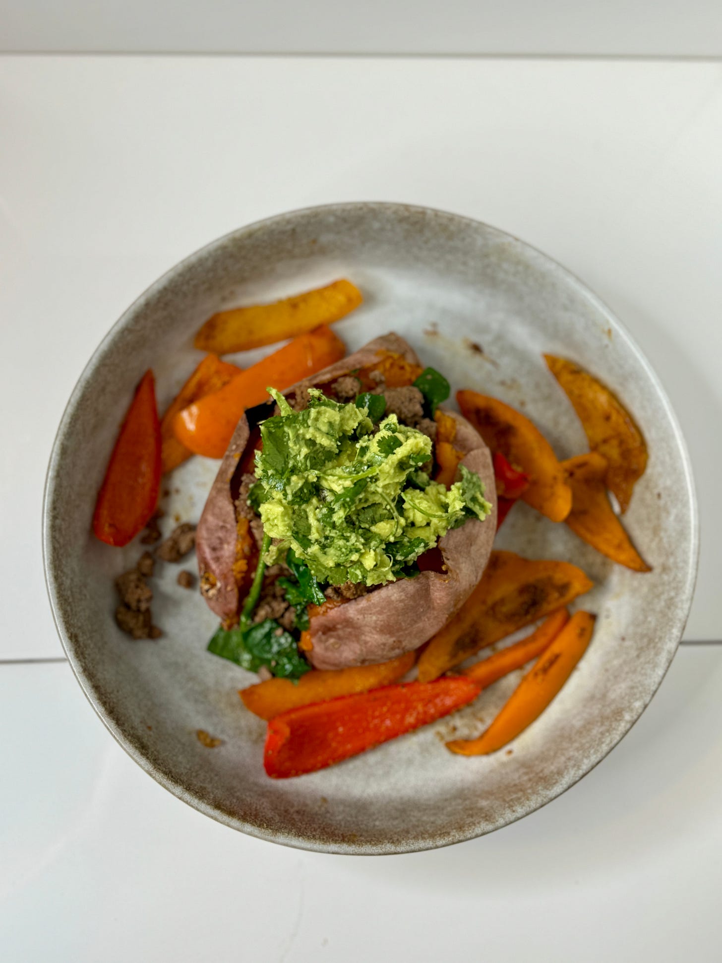 Sweet potato boat tacos