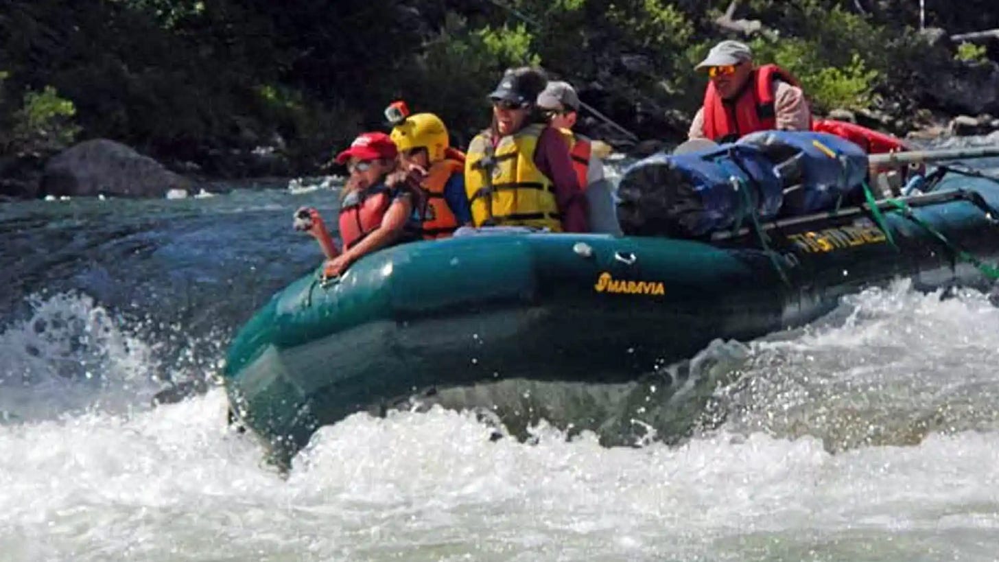 Rafting through Whitewater