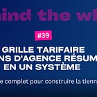Grille tarifaire : 16 ans d'agence résumés en un système
