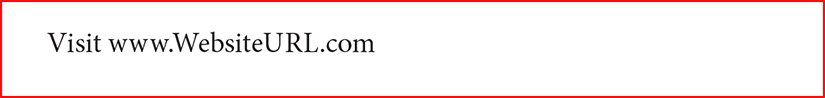 Add your website URL to your copyright page.