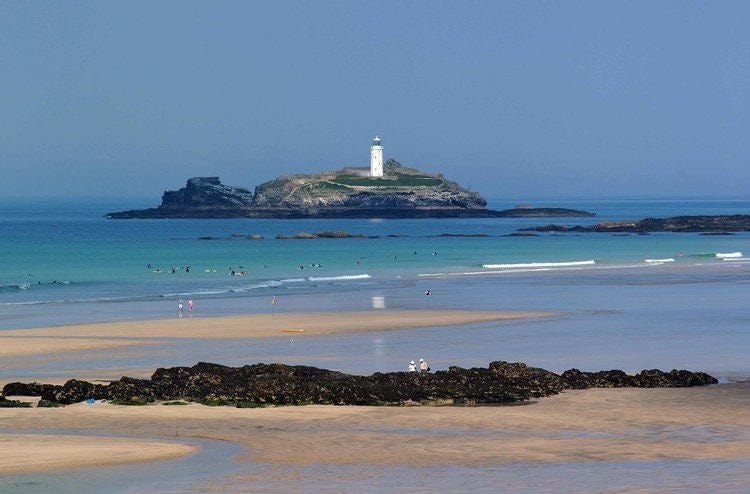Godrevy Lighthouse en Cornouailles, qui a inspiré Virginia Woolf