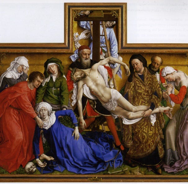FAMOUS PAINTINGS, JESUS' BODY TAKEN DOWN FROM THE CROSS