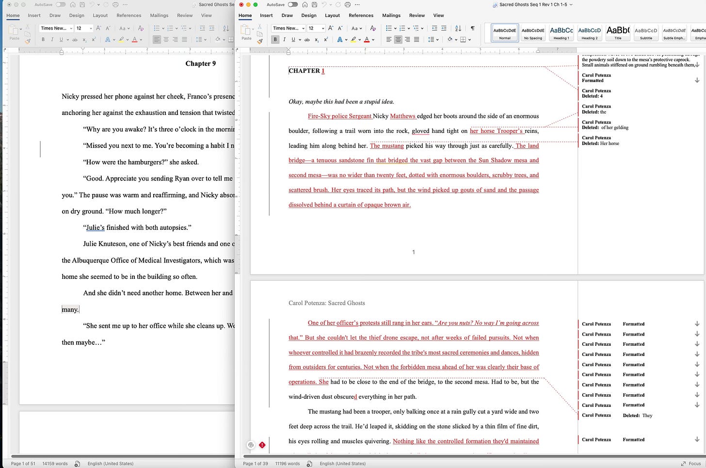 screen shots of typed text showing red corrections screen shots of typed text showing red corrections