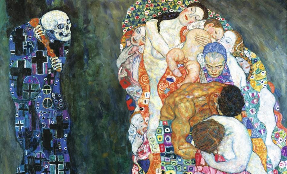 Death and Life – Gustav Klimt – Widowcranky