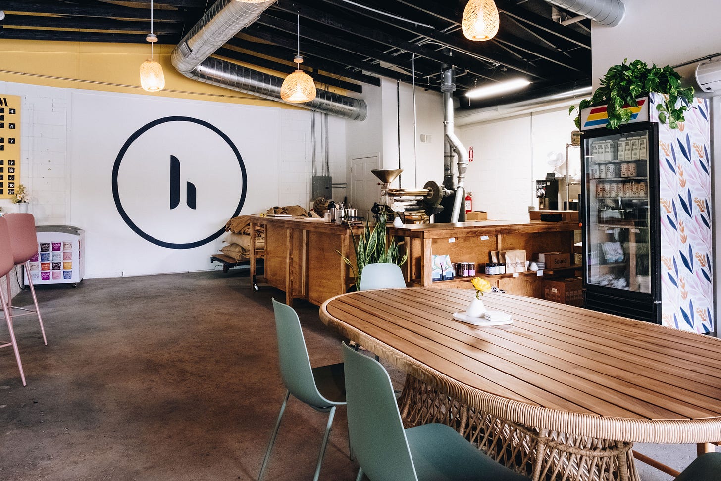 Interior of Helm Coffee Company in Garfield Park