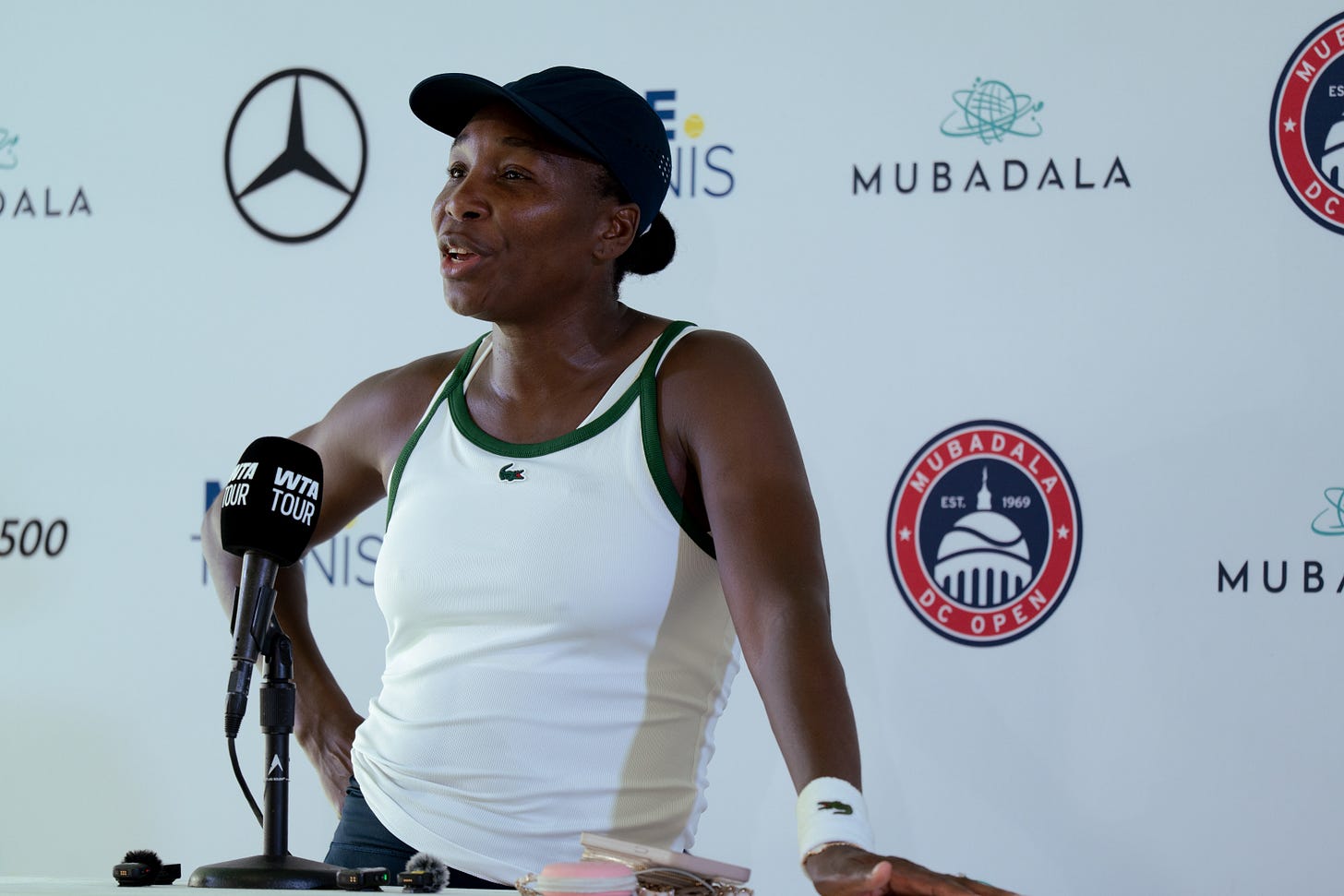 Venus Williams at Mubadala DC Open Media day