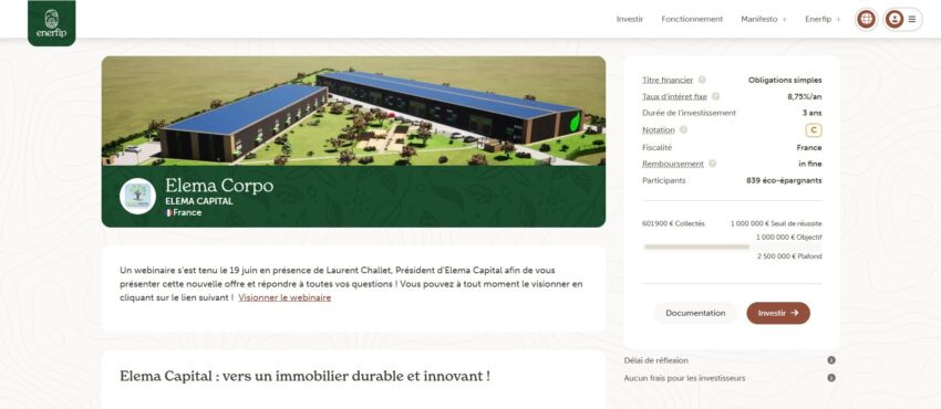Enerfip : avis sur la plateforme de crowdfunding engagée !