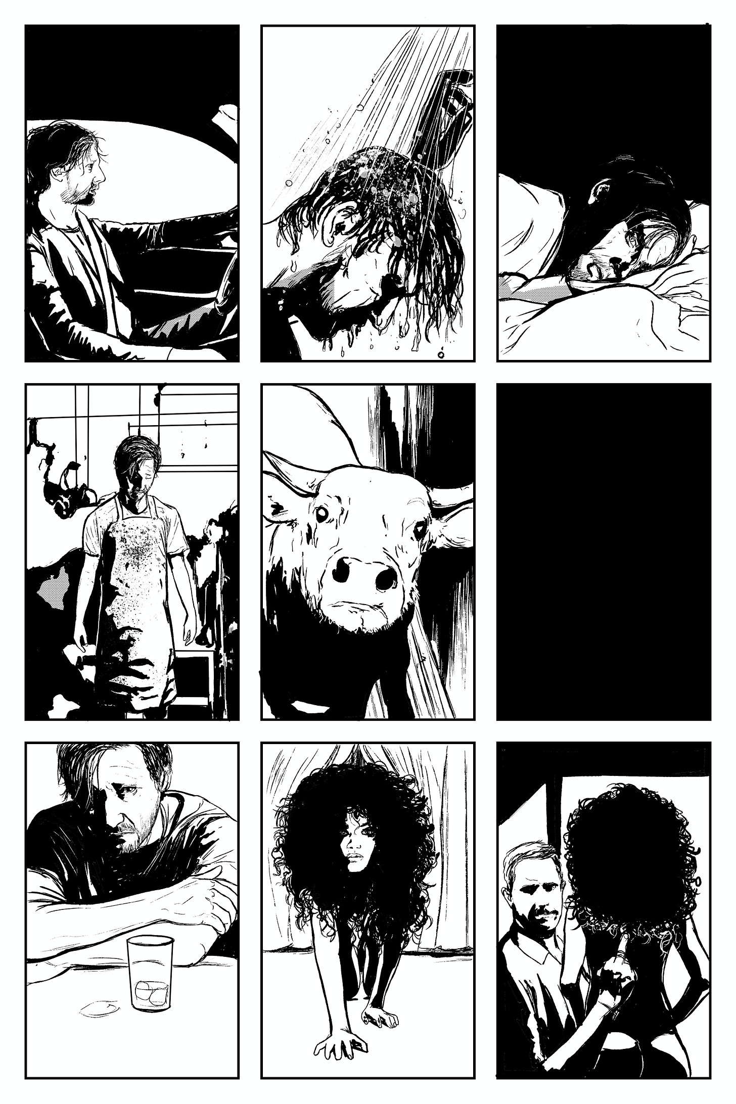 IMAGE: Black and white illustration from Hernán González