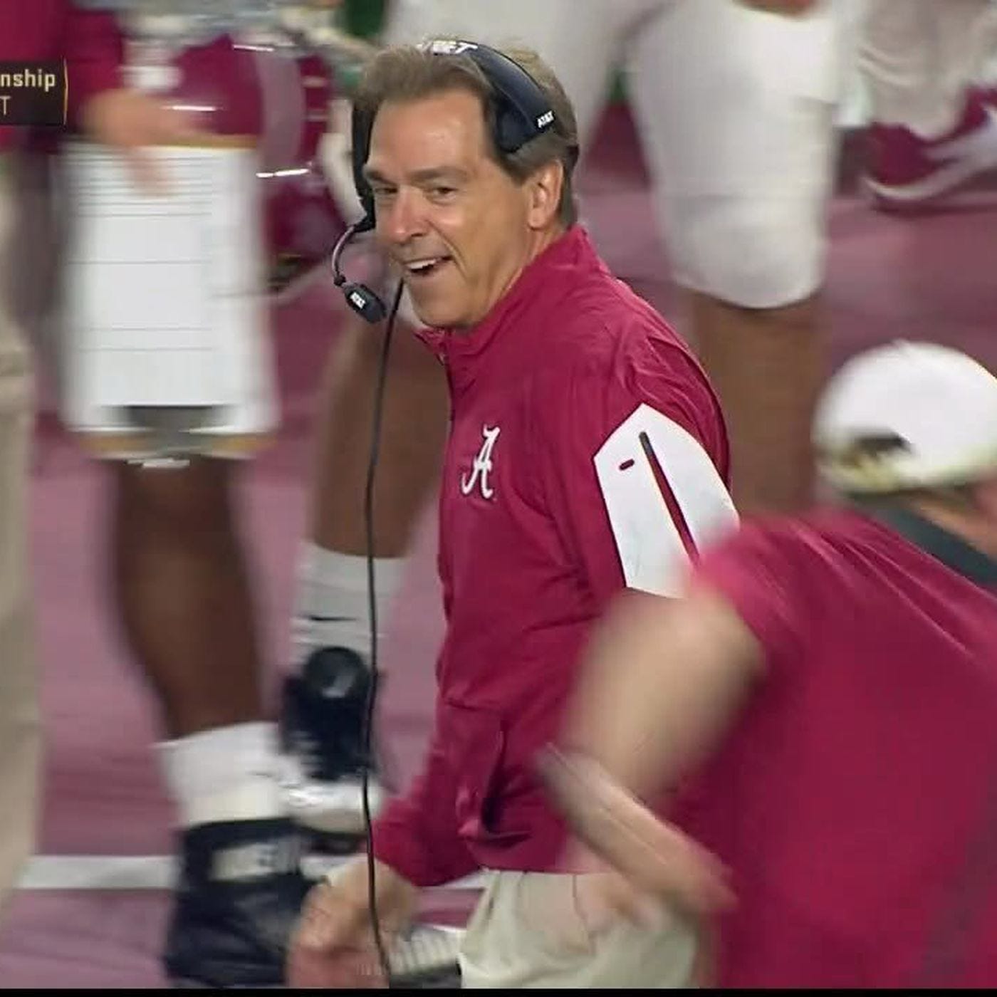 Alabama pulled off a Championship onside kick so sweet, it made Nick Saban  smile - SBNation.com