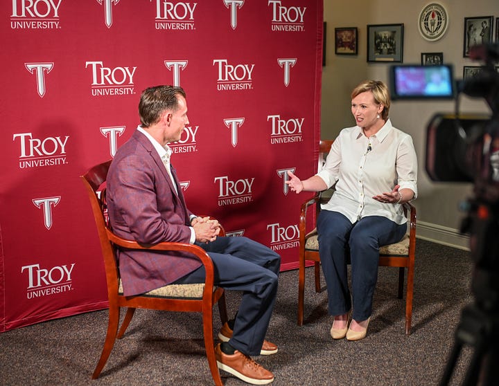 Joey Jones, a Fox New contributor and wounded combat veteran, was the speaker for the annual Helen Keller Lecture Series on Tuesday. (PHOTOS/Clif Lusk & Savanah Weed)