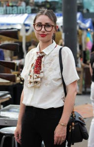Modest, professional, gender-neutral outfits with signature items such as small silk scarves and thickly-rimmmed glasses will be featured in fashion this fall. Modest, professional, gender-neutral outfits with signature items such as small silk scarves and thickly-rimmmed glasses will be featured in fashion this fall.