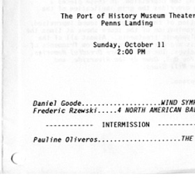 Oct 11: 1987 - NMA Philadelphia last day; 1941 - Lester Bowie; 1954 - Tim Page; 1965 - Alexander Hacke