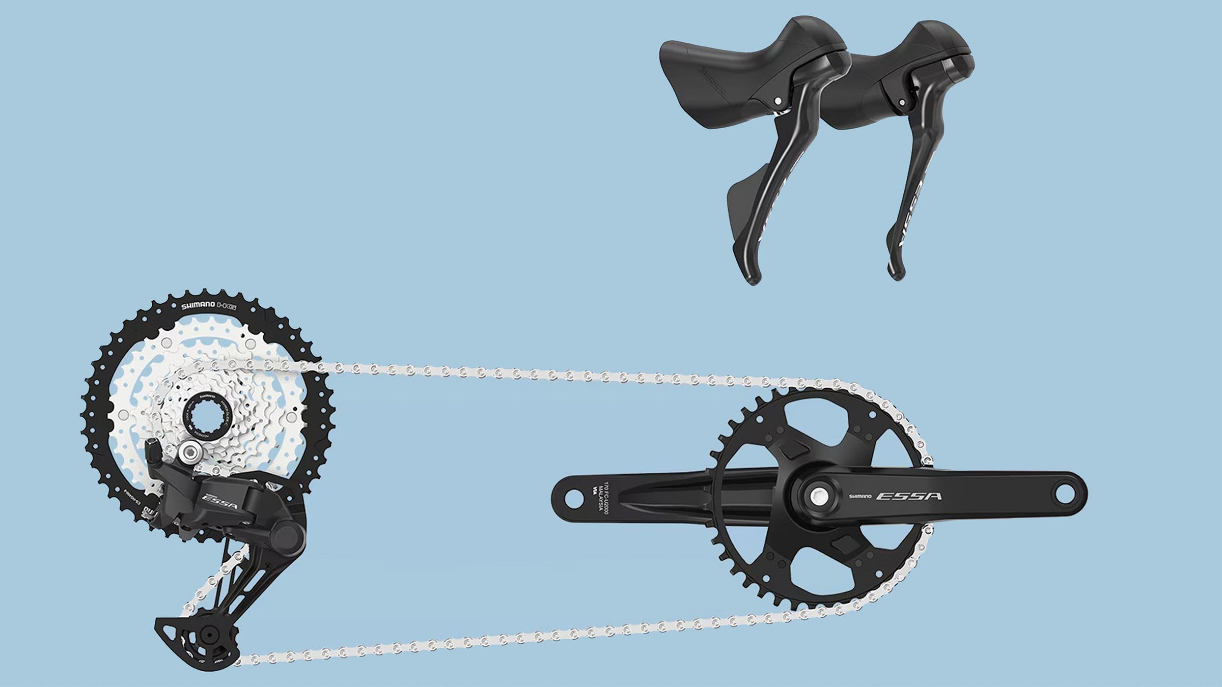 Shimano ESSA drop-bar components Shimano ESSA drop-bar components