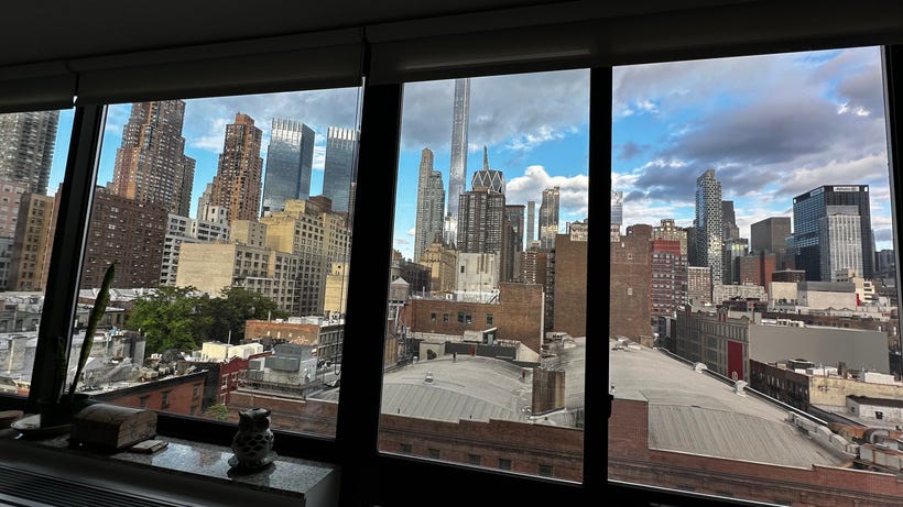 My friends' apartment view in NYC