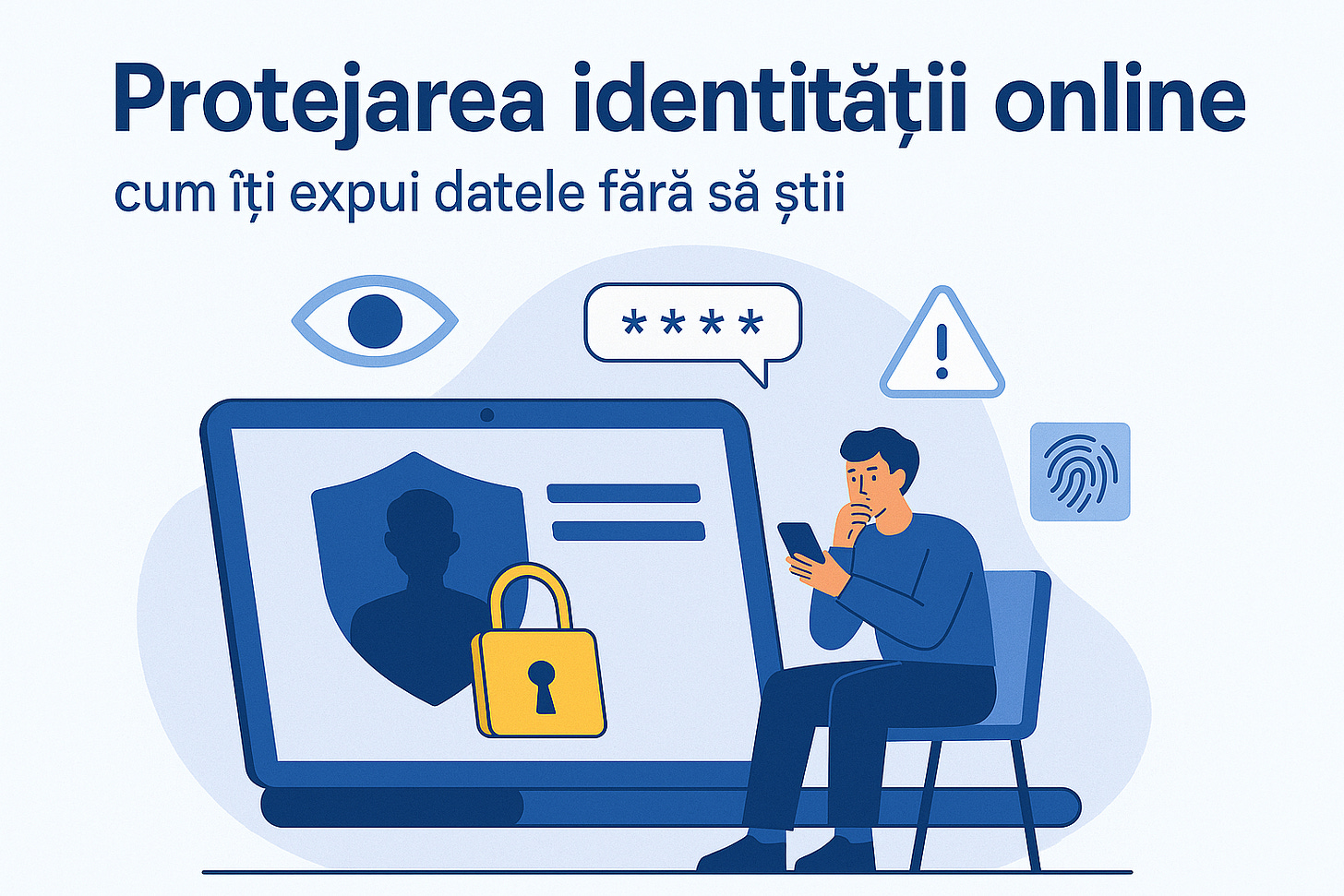 Grafică pentru securitate digitală: Protejarea identității online