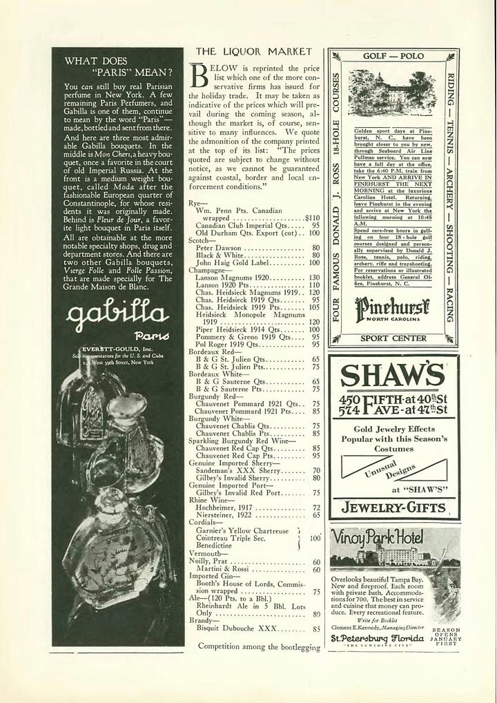 The Liquor Market column in the New Yorker