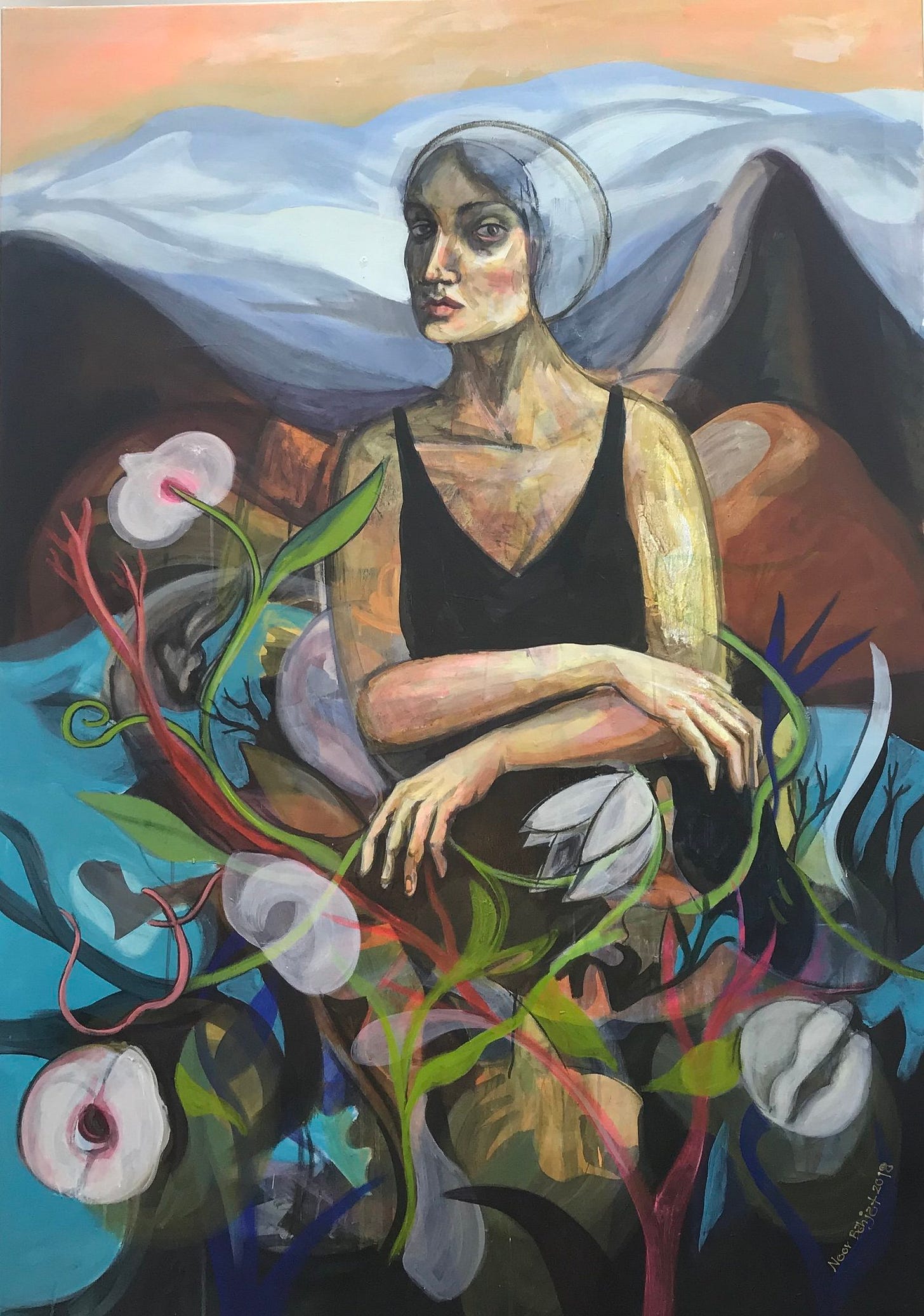 how is your heart-160x120-Acrylic on canvas-2017-Dubai 