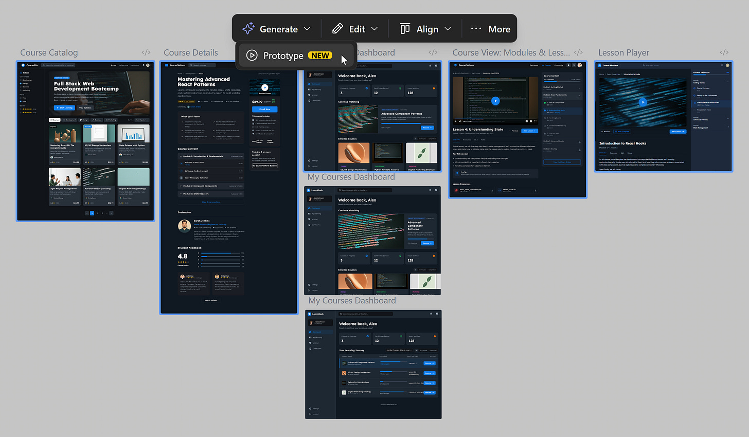 Google Stitch Example: Generate Prototype Google Stitch Example: Generate Prototype