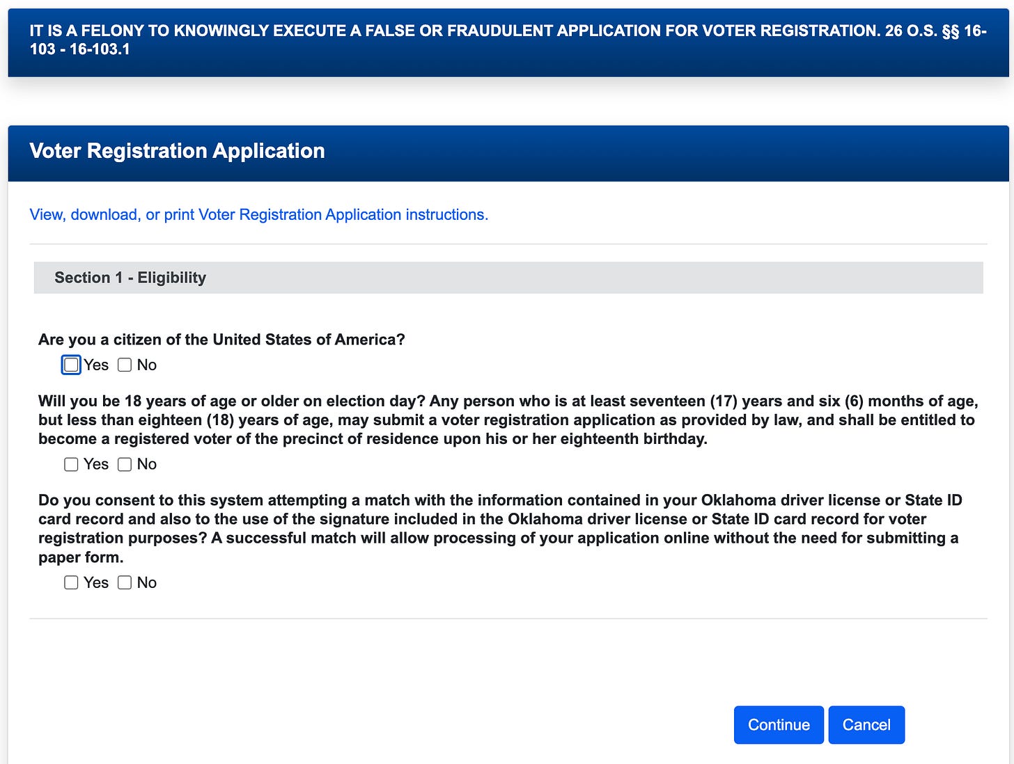 How to Register to Vote in Oklahoma (Step by Step)