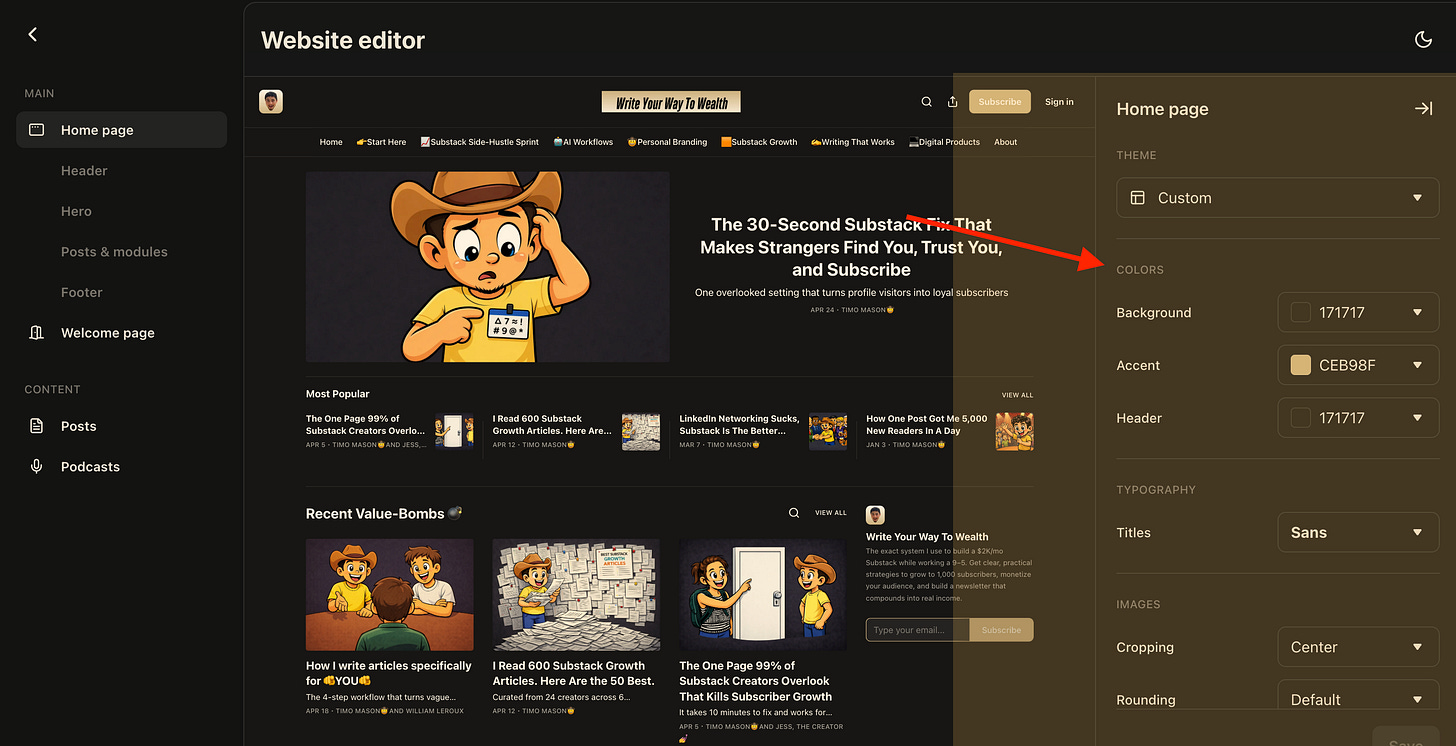 website editor
