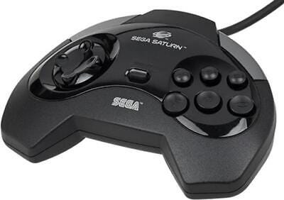 Sega Saturn Official Model 1 Controller Black Video Game Gamepad  Accessories | eBay