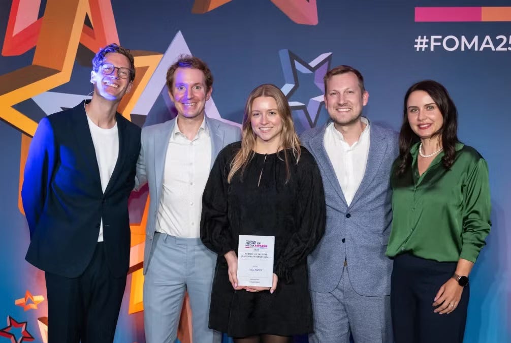 Future of Media Awards shortlist