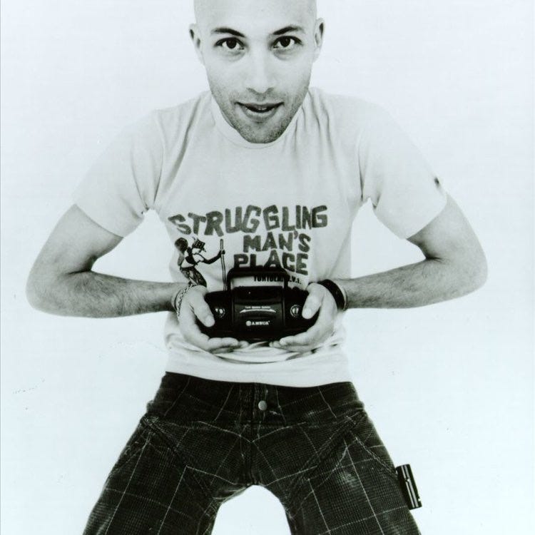 Image of a young Howie B