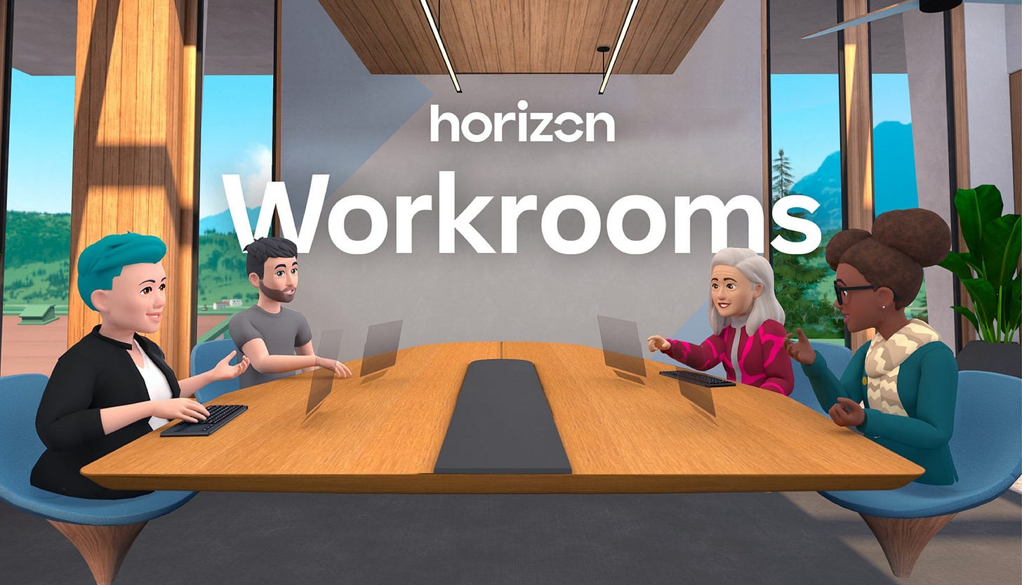 Horizon Workrooms é o primeiro passo do metaverso do Facebook Horizon Workrooms é o primeiro passo do metaverso do Facebook