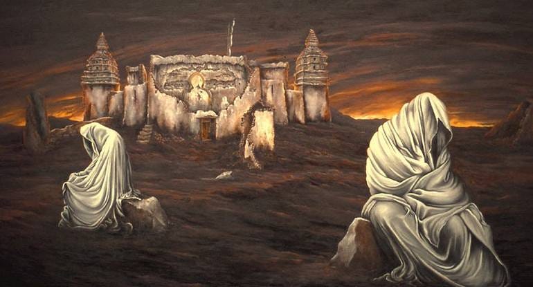 Ghosts of Past Desire Painting by Philip Sugden | Saatchi Art