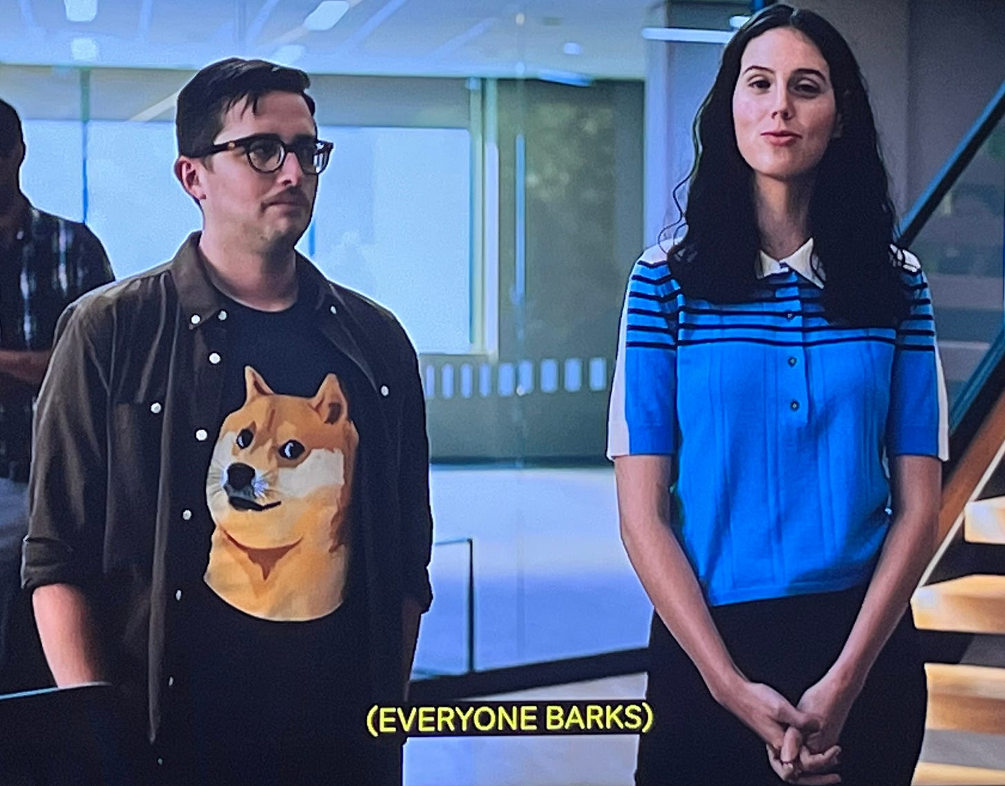 Someone let the dogs out in the show “Billions” (S6, E8) Someone let the dogs out in the show “Billions” (S6, E8)