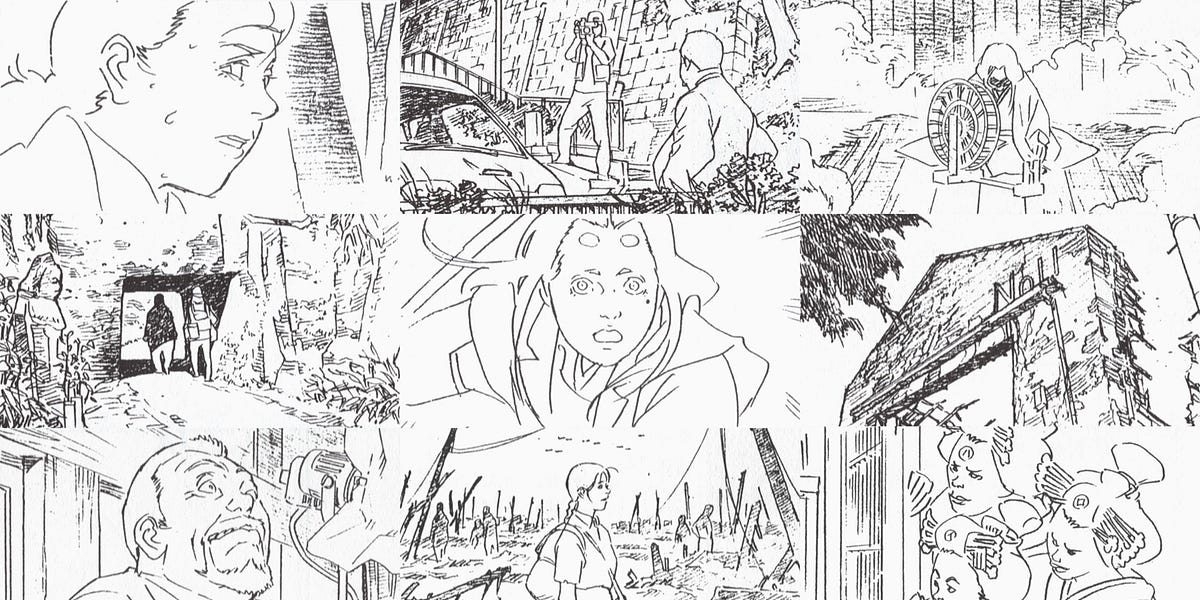 Satoshi Kon's Masterful Storyboards for Millennium Actress